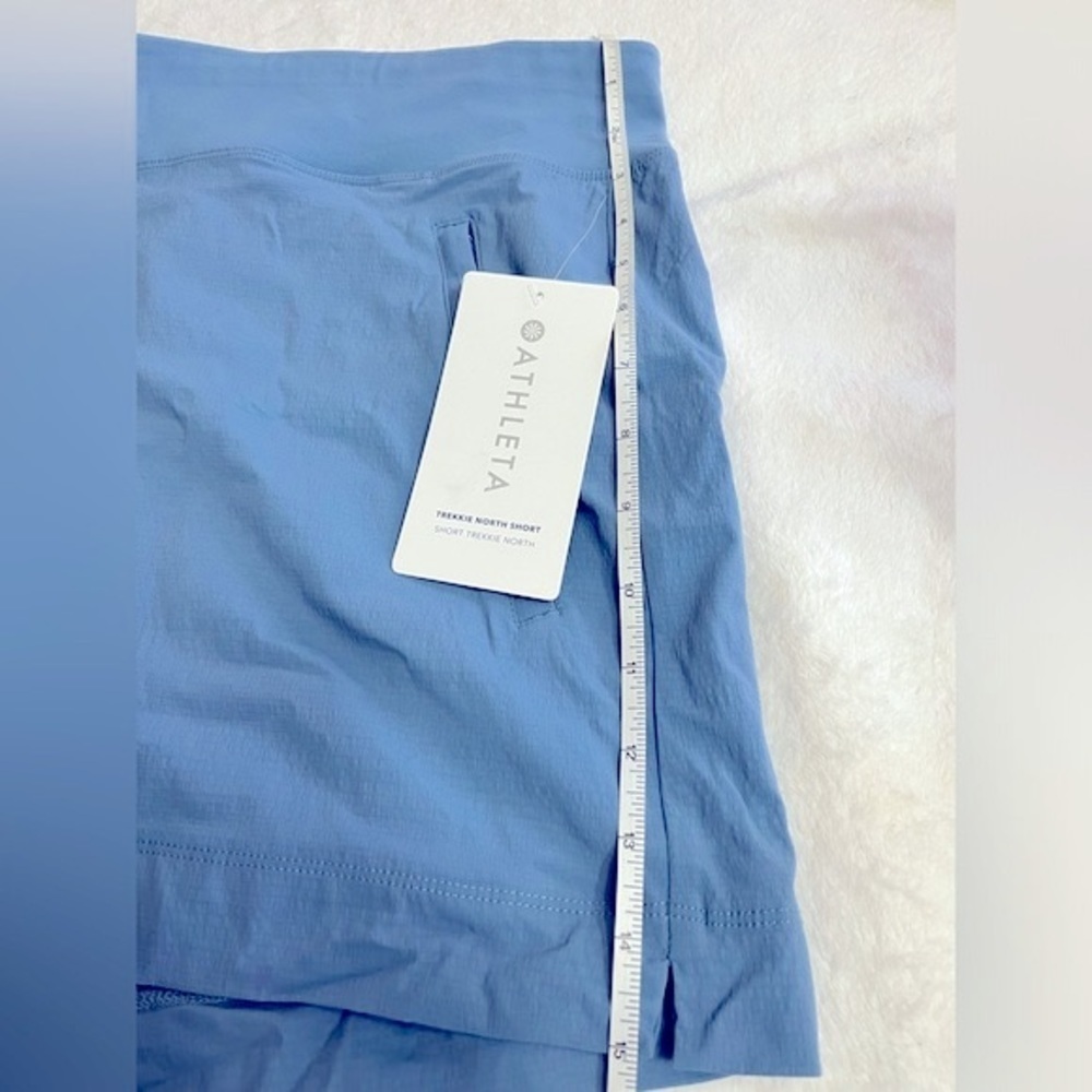 Athleta Women’s size 20 Trekkie North Light Teal Blue Shorts New! - Picture 11 of 12
